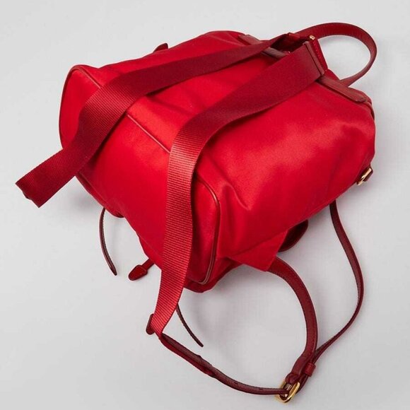 Prada Rosso Re-Nylon Small Backpack Bag - 1BZ677 - Picture 3 of 12